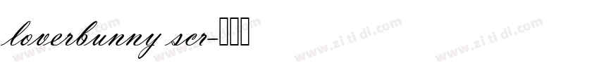 loverbunny scr字体转换 loverbunny scr字体转换